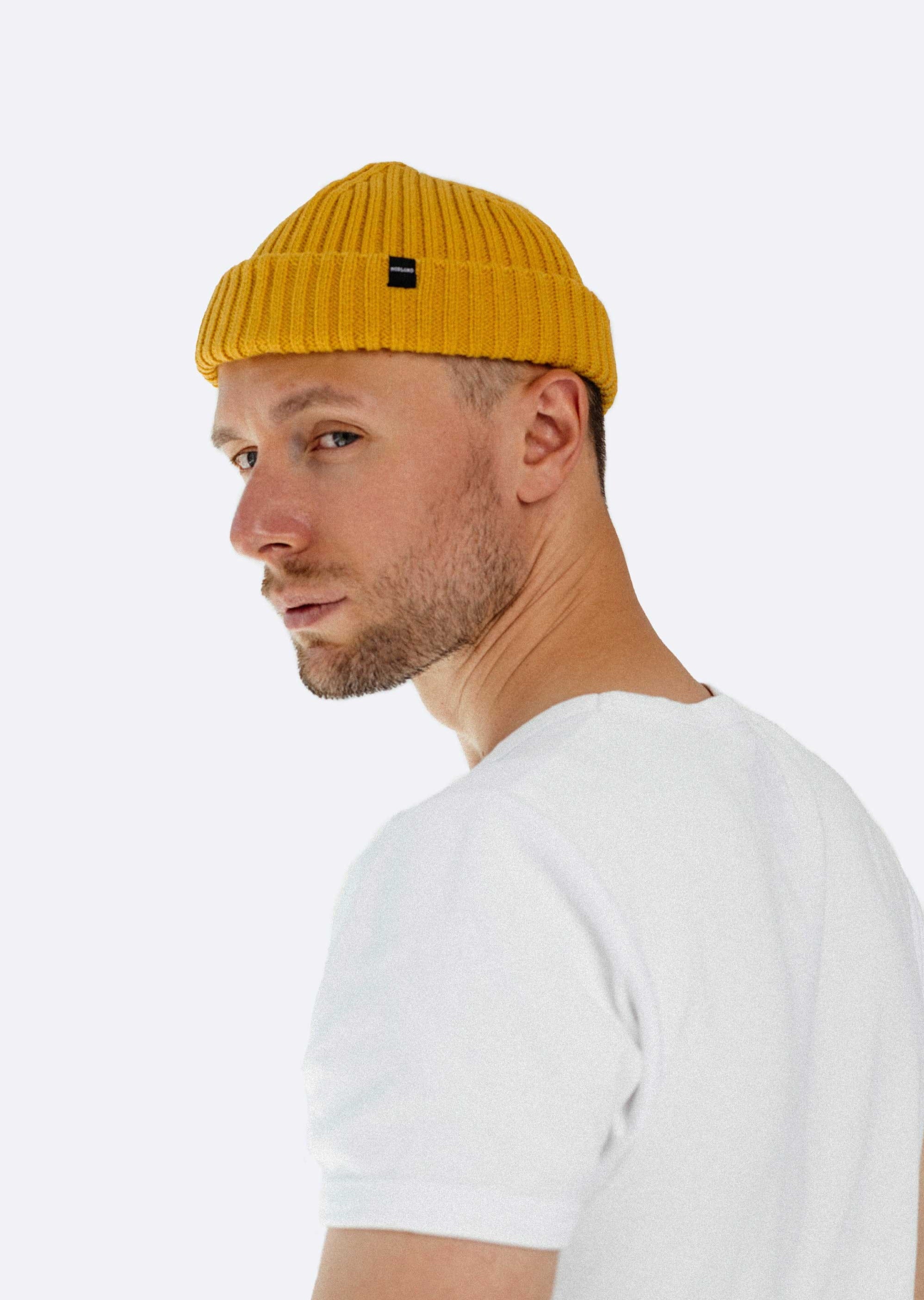 Mustard Yellow Fisherman Beanie