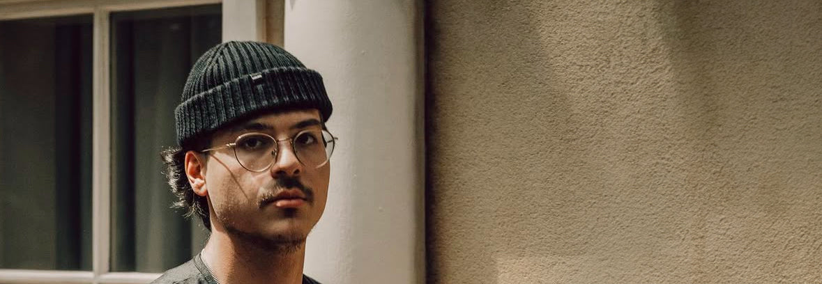 man wearing a fisherman beanie