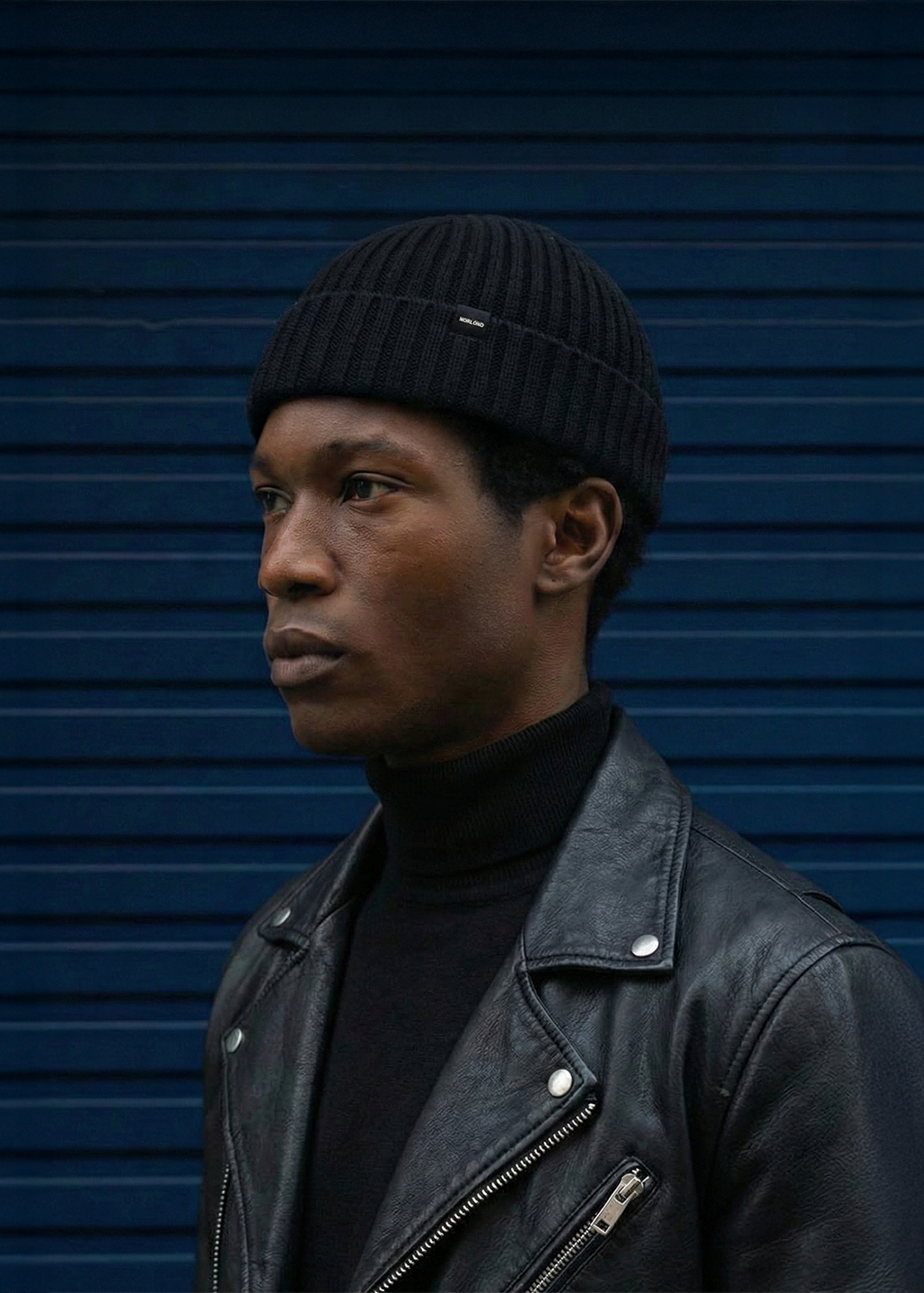 Black Fisherman Beanie